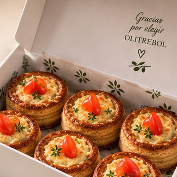 Caja de 6 Volovanes Gourmet Olitrebol